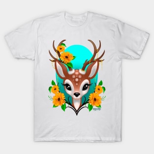 It’s Sunflowers Deer T-Shirt